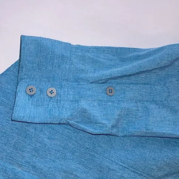 Field & Stream Women's Outdoor M Blue Vented Long Sleeve Fishing Hiking Shirt - Picture 4 of 11